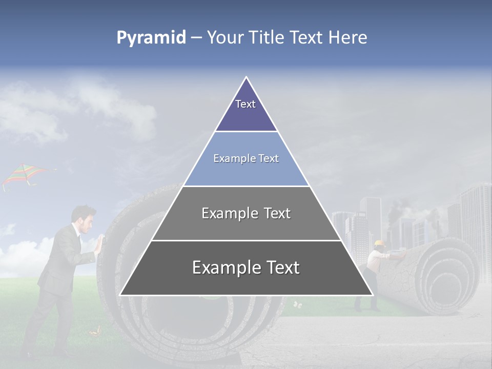 Illustration City Town PowerPoint Template