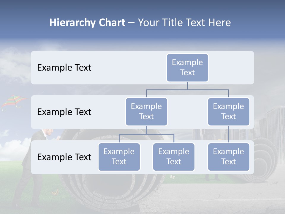 Illustration City Town PowerPoint Template
