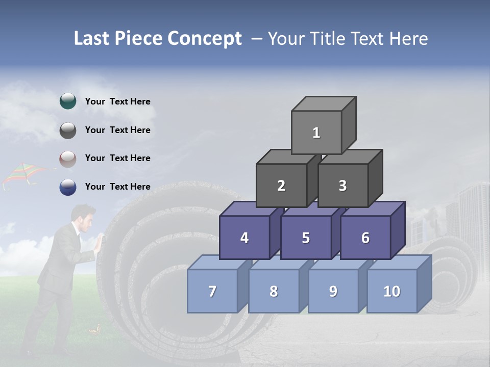 Illustration City Town PowerPoint Template