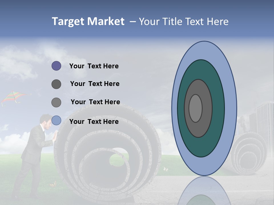 Illustration City Town PowerPoint Template