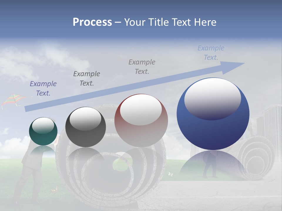 Illustration City Town PowerPoint Template