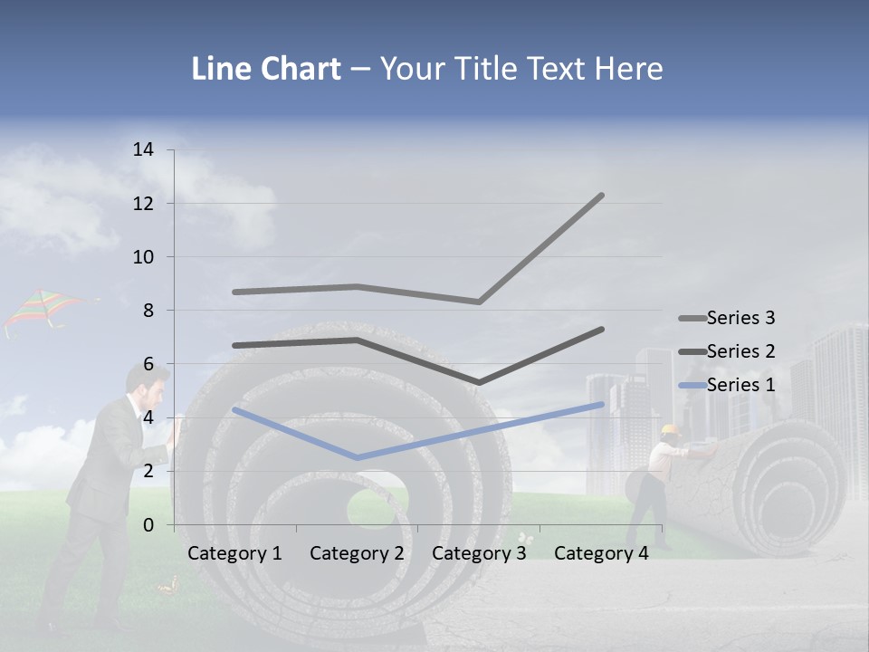 Illustration City Town PowerPoint Template