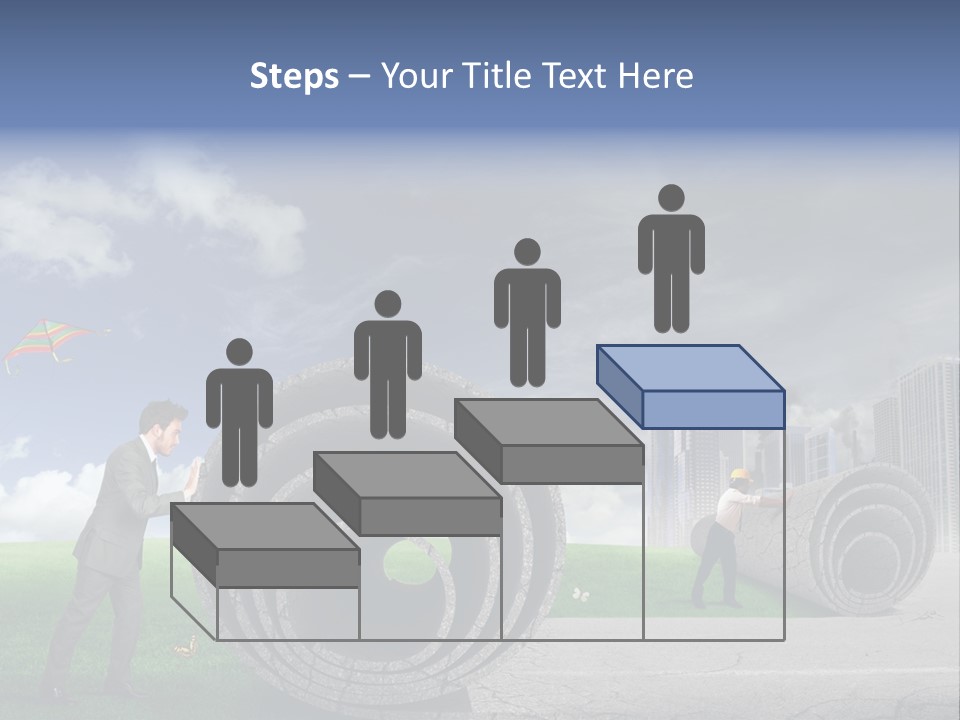 Illustration City Town PowerPoint Template