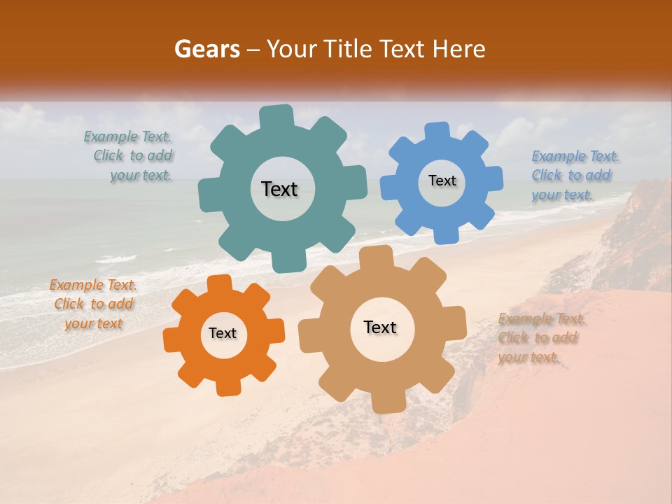 Town Square Earth PowerPoint Template