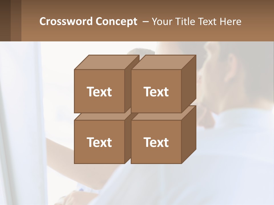 Cube Architecture Earth PowerPoint Template