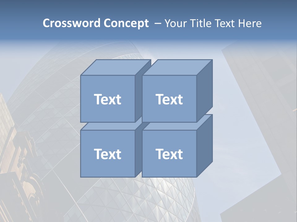 Cube Big Illustration PowerPoint Template