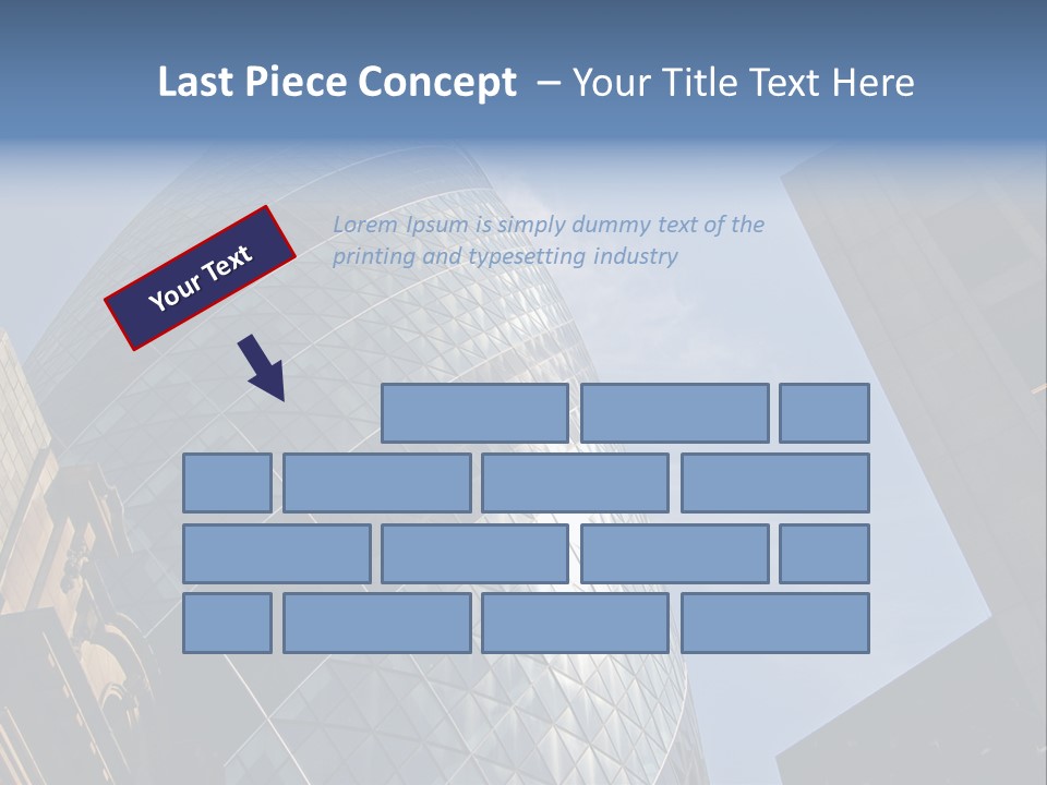 Cube Big Illustration PowerPoint Template