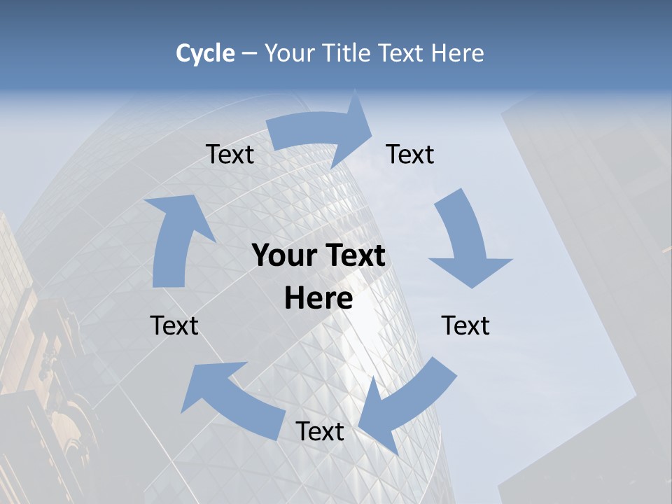 Cube Big Illustration PowerPoint Template