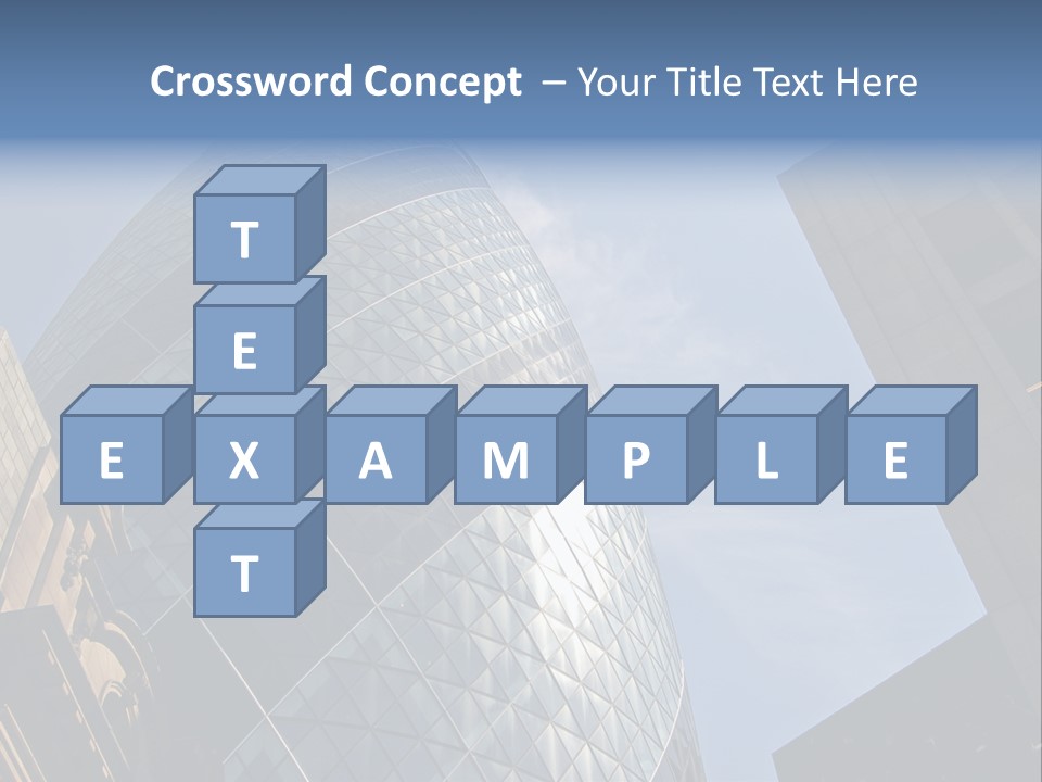 Cube Big Illustration PowerPoint Template