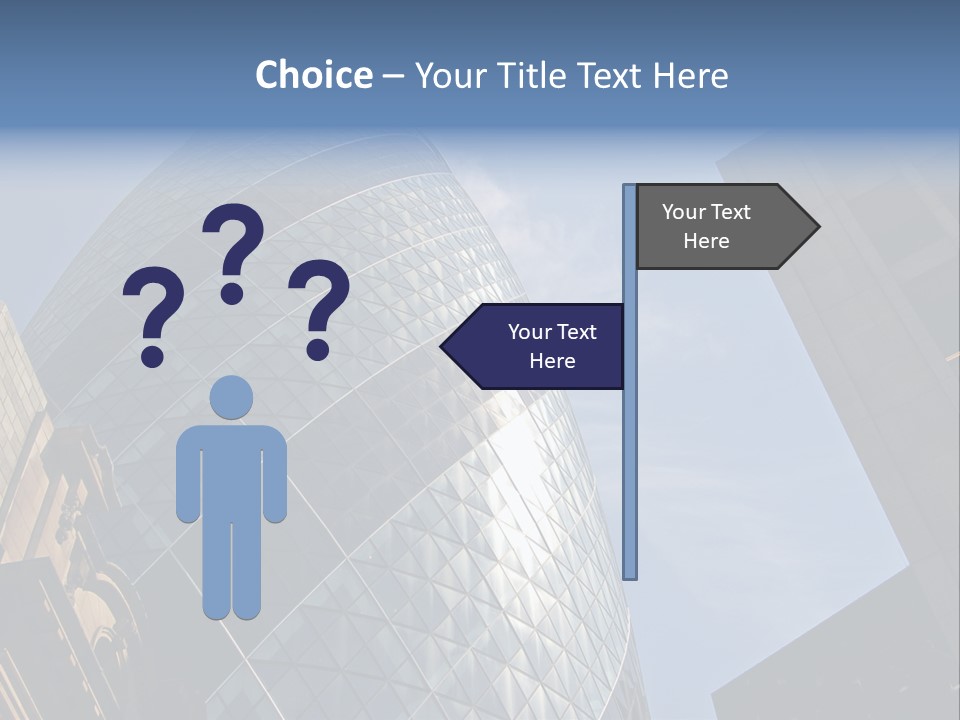 Cube Big Illustration PowerPoint Template