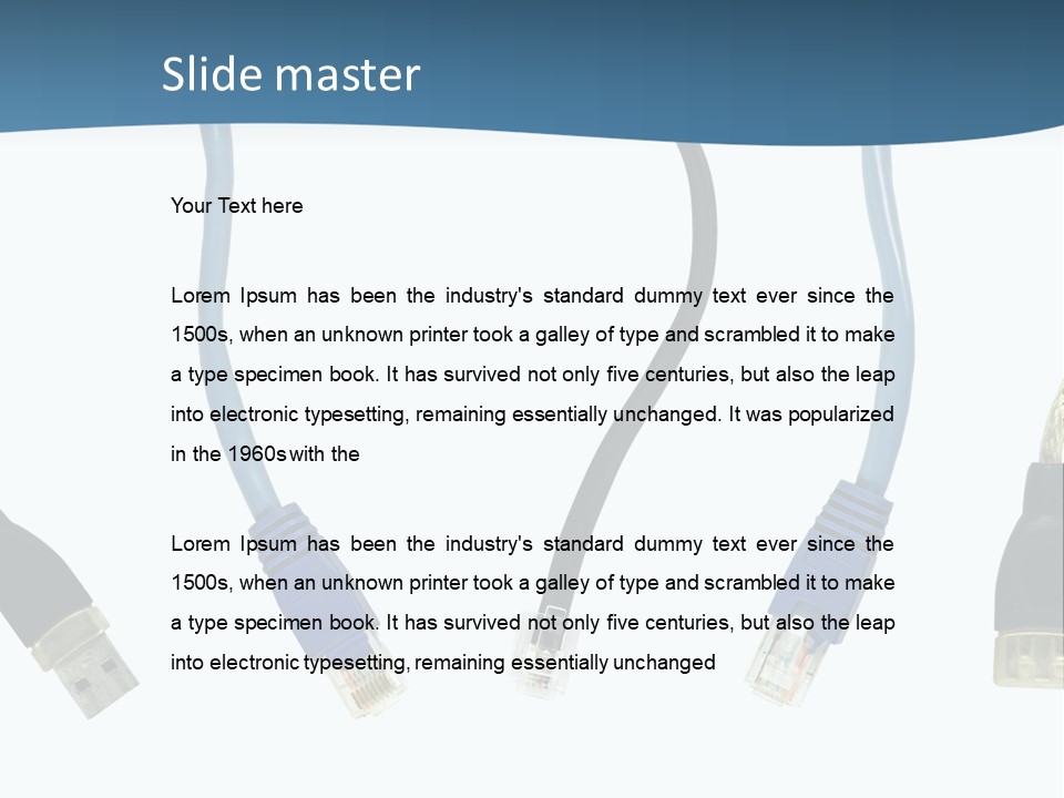 Black Globe Shape PowerPoint Template