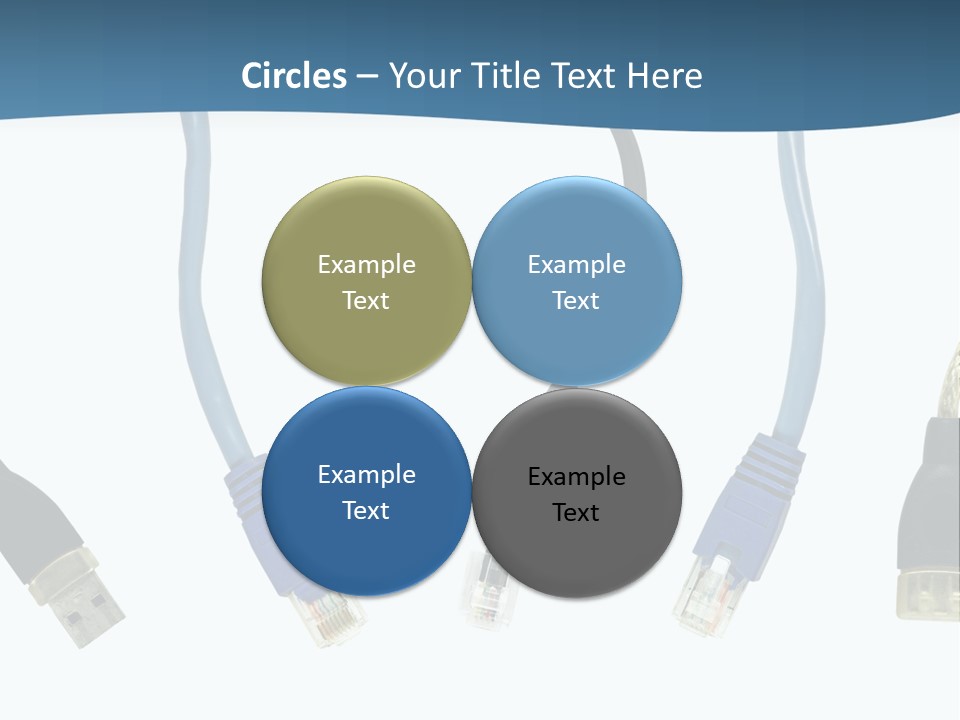 Black Globe Shape PowerPoint Template