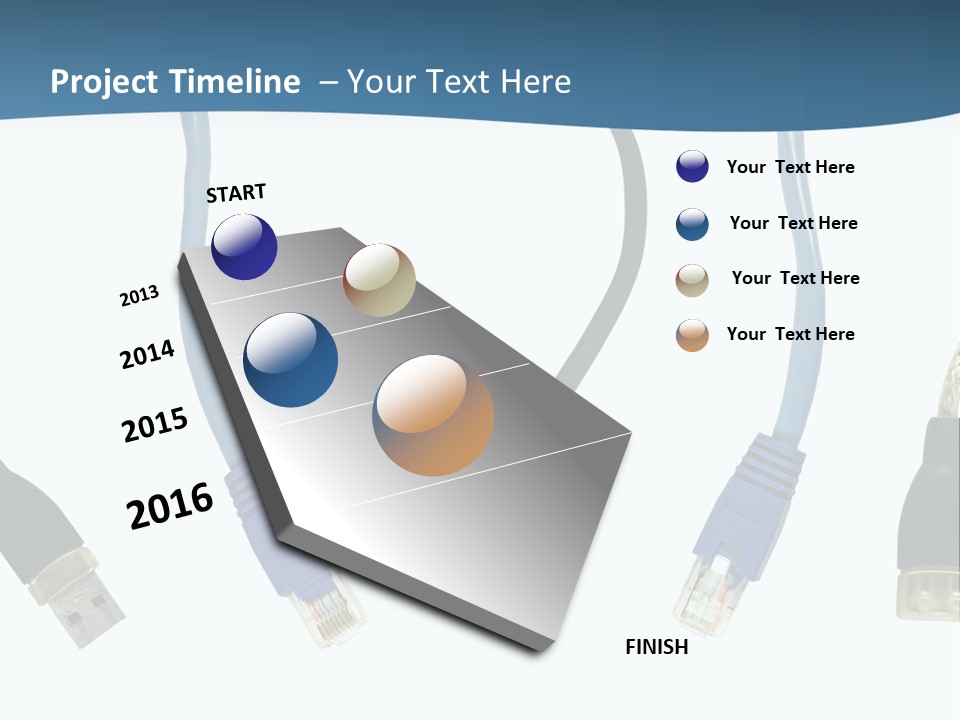 Black Globe Shape PowerPoint Template