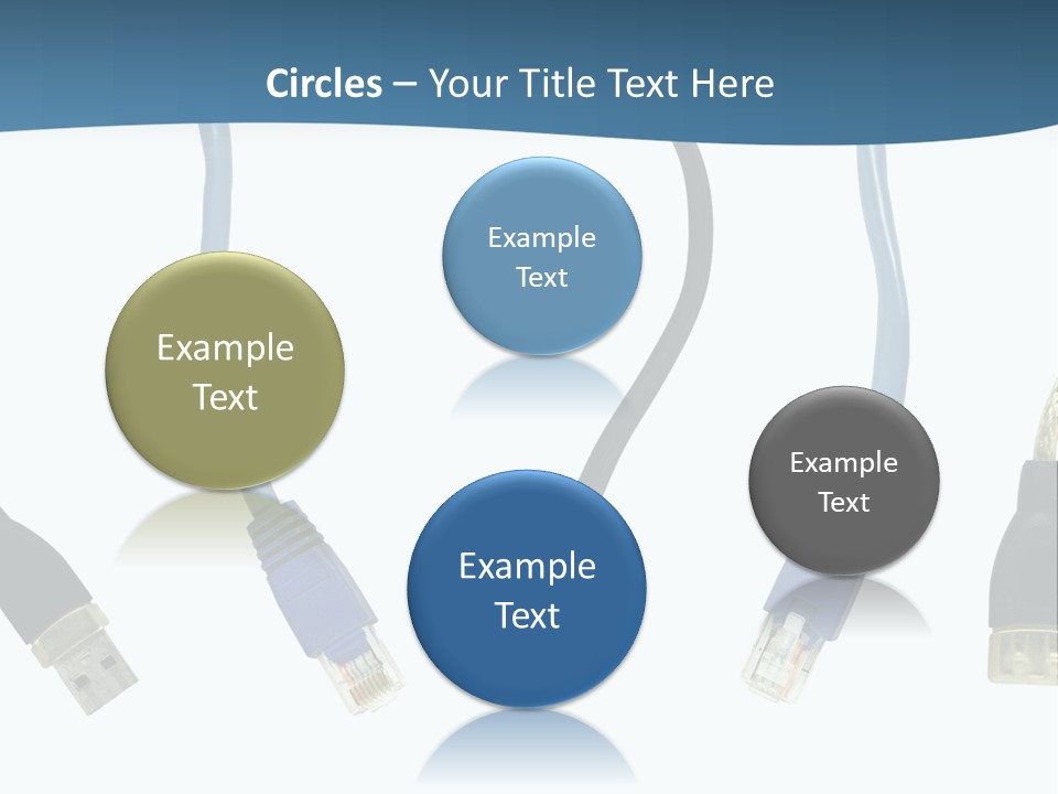 Black Globe Shape PowerPoint Template