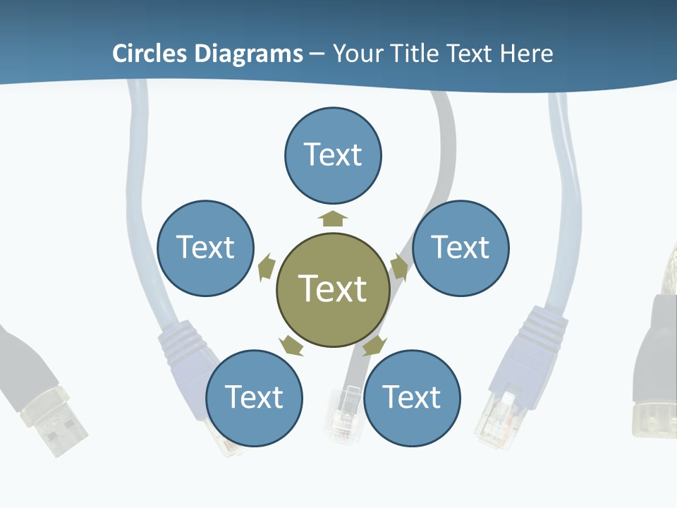 Black Globe Shape PowerPoint Template