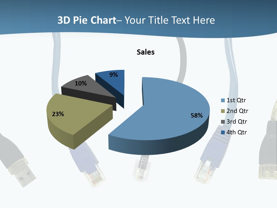 Black Globe Shape PowerPoint Template