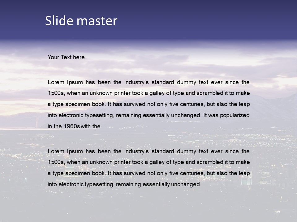 Abstract Skyscraper Graphic PowerPoint Template