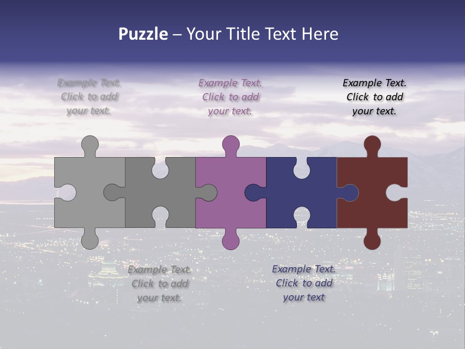 Abstract Skyscraper Graphic PowerPoint Template
