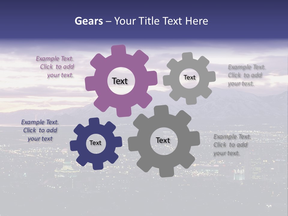 Abstract Skyscraper Graphic PowerPoint Template