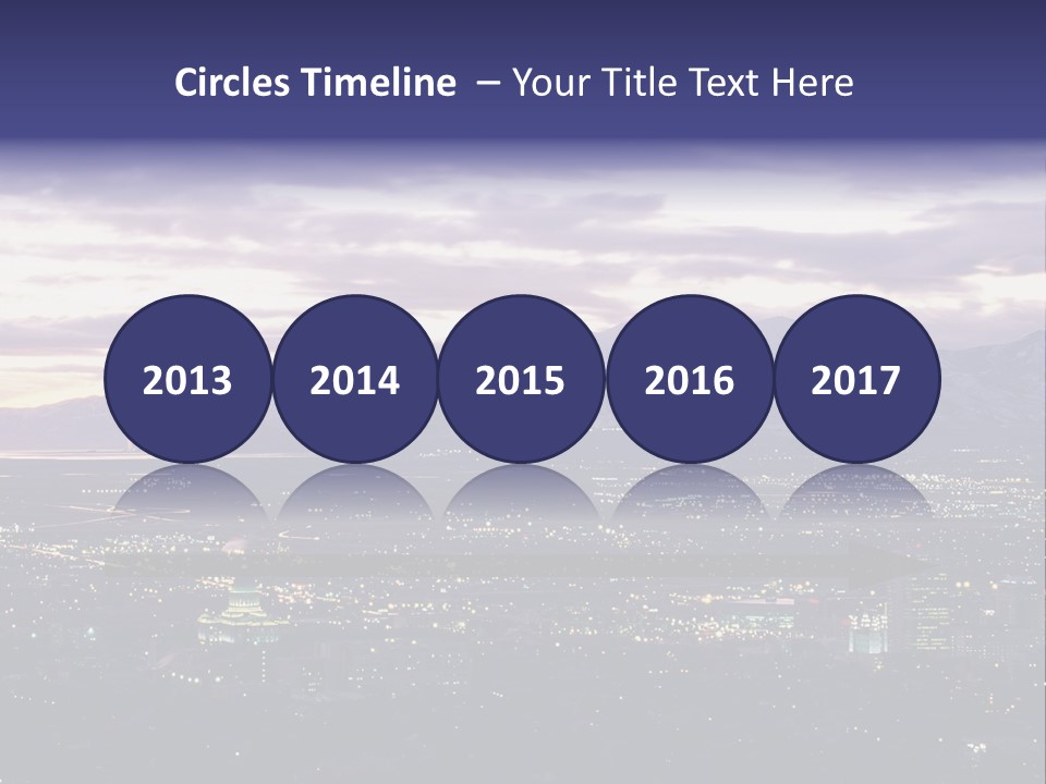 Abstract Skyscraper Graphic PowerPoint Template