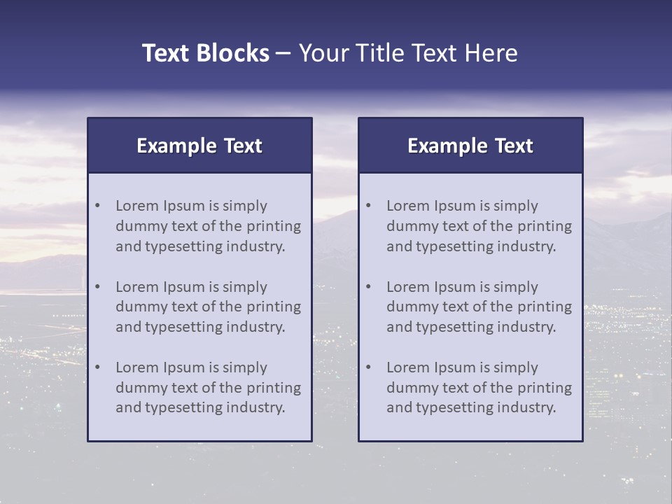 Abstract Skyscraper Graphic PowerPoint Template