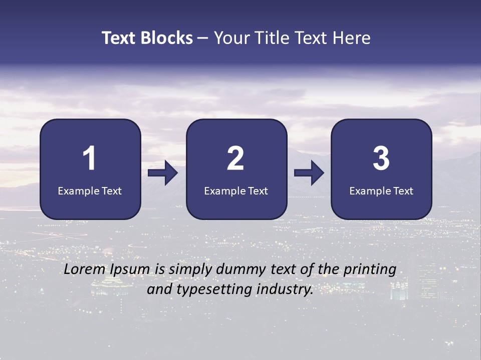 Abstract Skyscraper Graphic PowerPoint Template