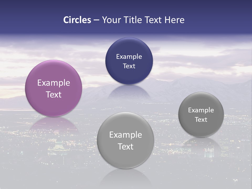 Abstract Skyscraper Graphic PowerPoint Template