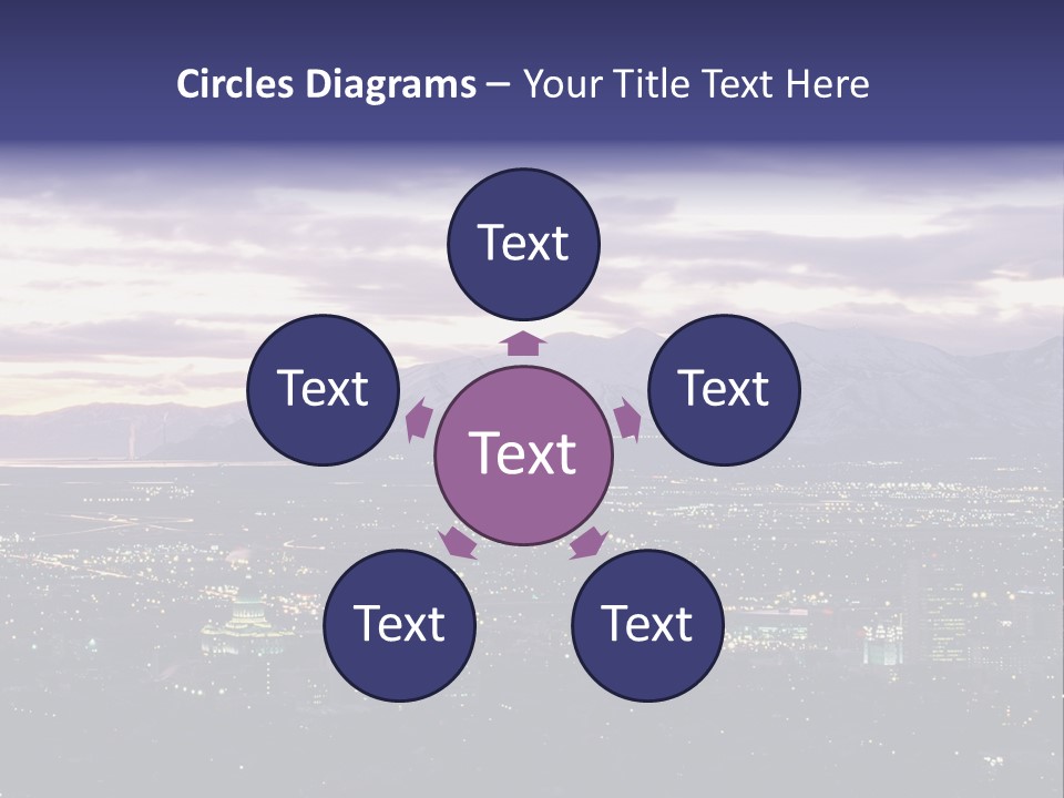 Abstract Skyscraper Graphic PowerPoint Template