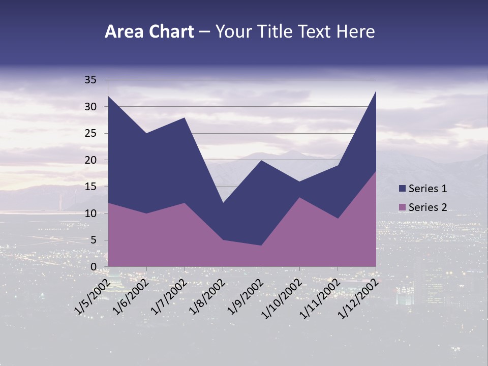 Abstract Skyscraper Graphic PowerPoint Template