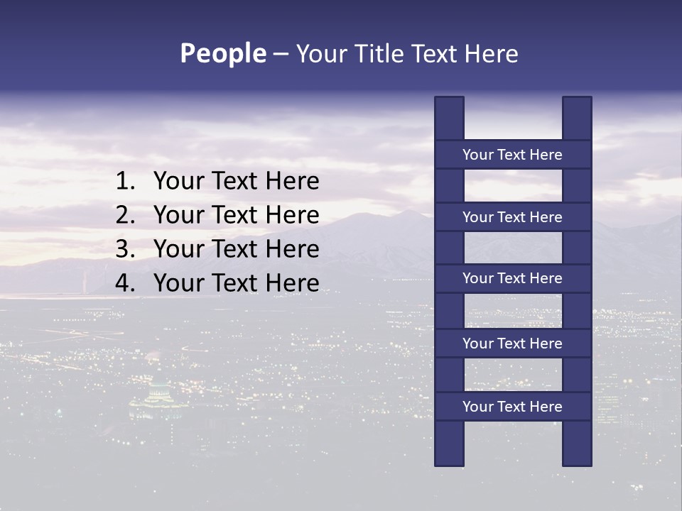 Abstract Skyscraper Graphic PowerPoint Template