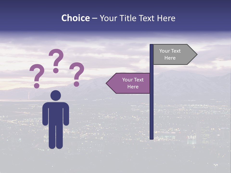 Abstract Skyscraper Graphic PowerPoint Template