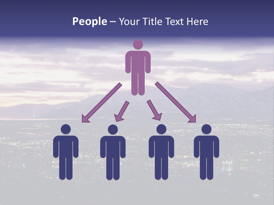 Abstract Skyscraper Graphic PowerPoint Template