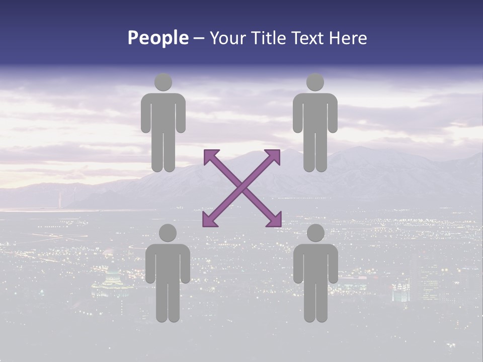 Abstract Skyscraper Graphic PowerPoint Template