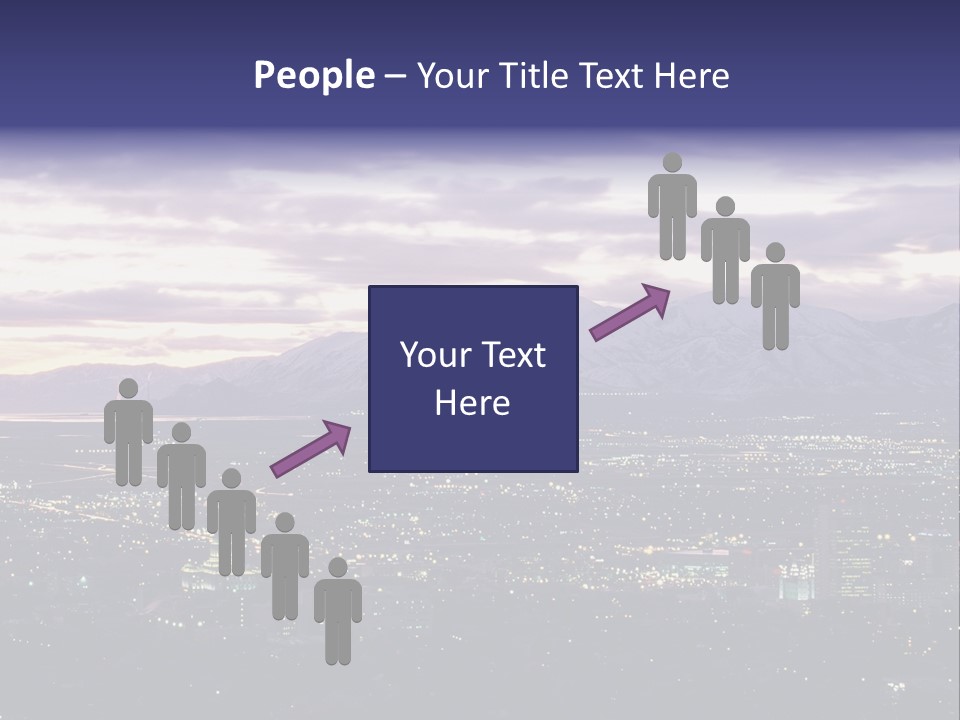 Abstract Skyscraper Graphic PowerPoint Template
