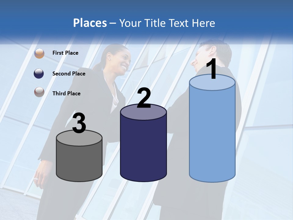 Light Cube Skyscraper PowerPoint Template