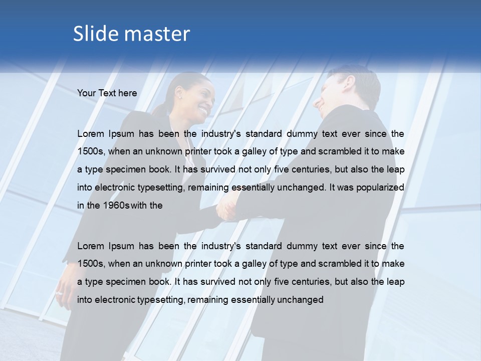 Light Cube Skyscraper PowerPoint Template