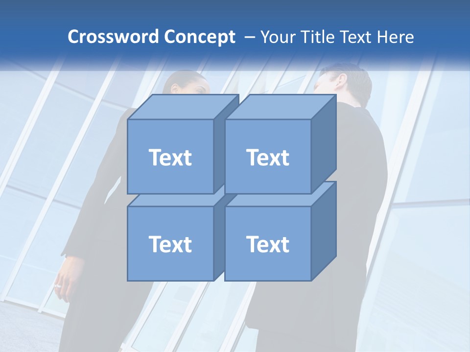 Light Cube Skyscraper PowerPoint Template