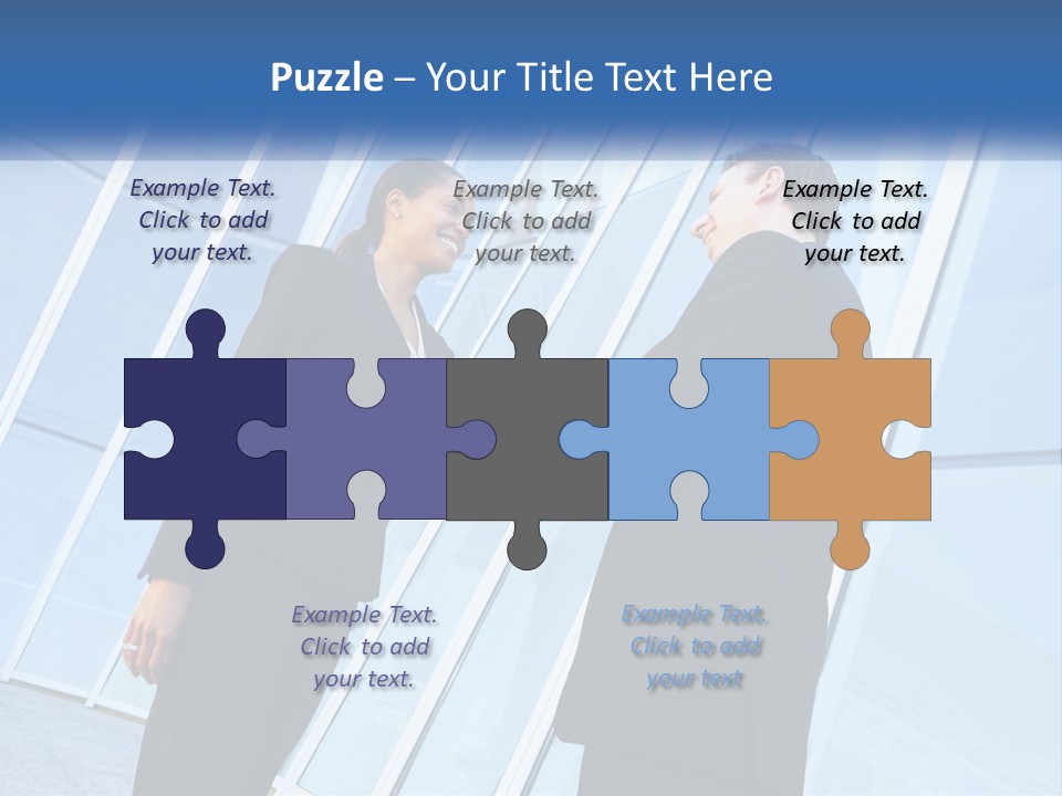 Light Cube Skyscraper PowerPoint Template