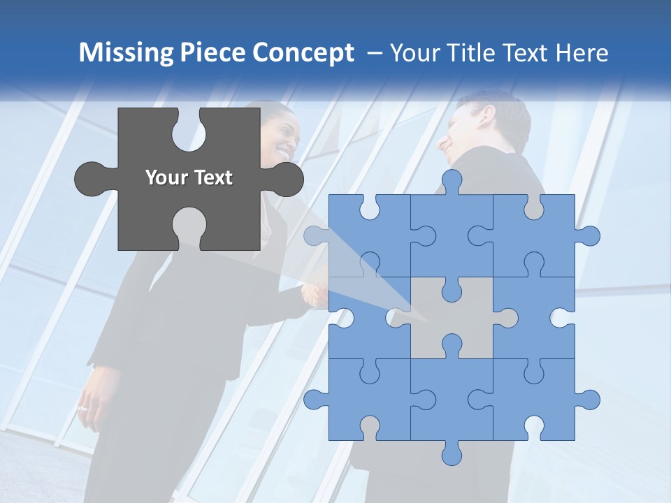 Light Cube Skyscraper PowerPoint Template