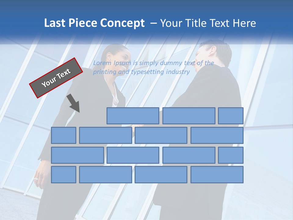 Light Cube Skyscraper PowerPoint Template