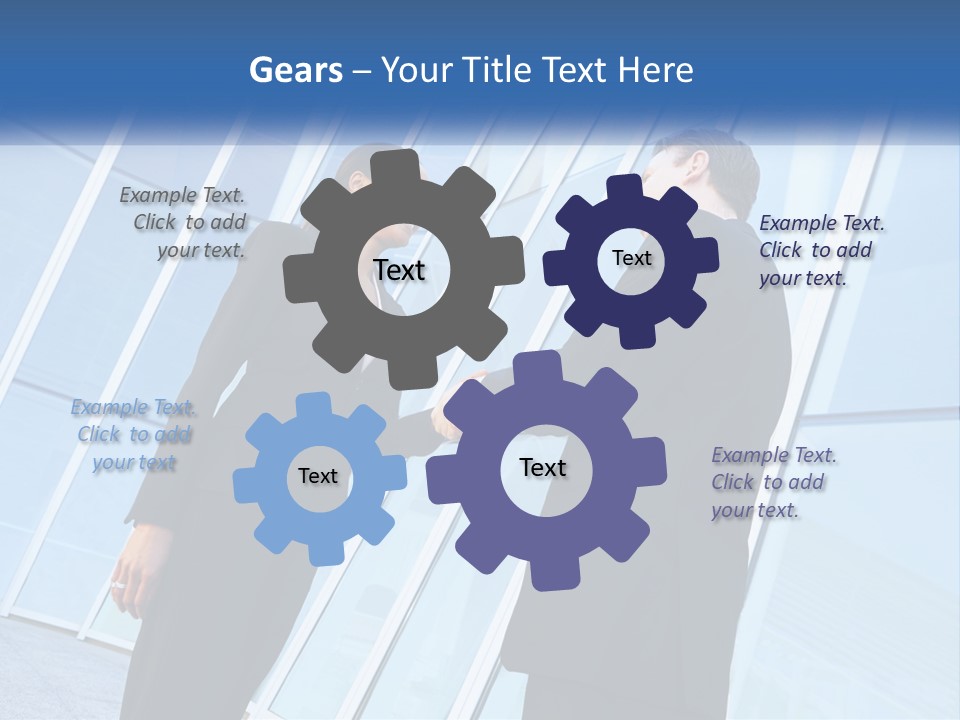 Light Cube Skyscraper PowerPoint Template