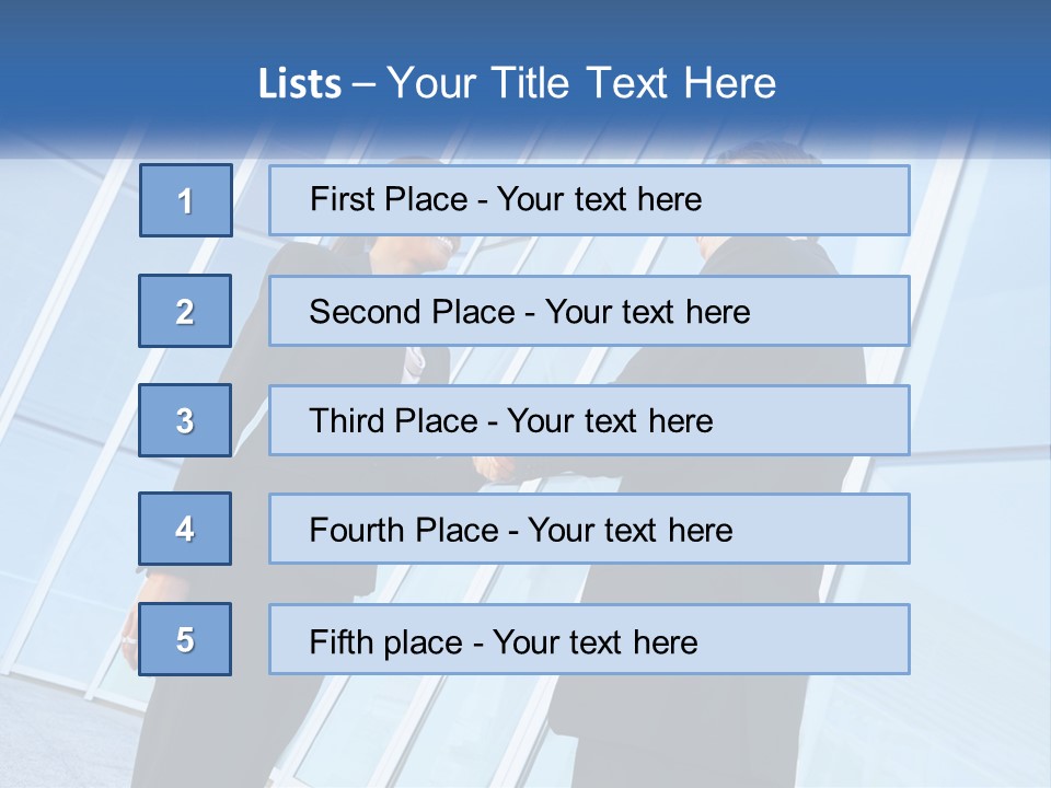 Light Cube Skyscraper PowerPoint Template