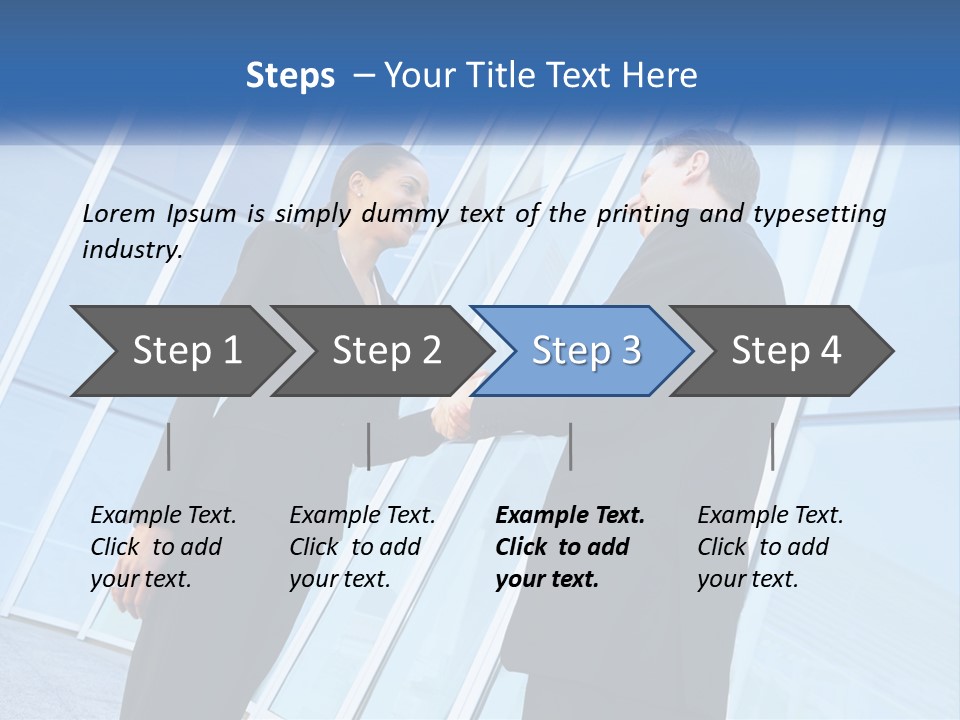 Light Cube Skyscraper PowerPoint Template