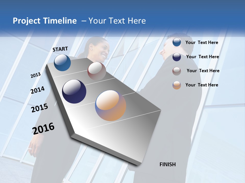 Light Cube Skyscraper PowerPoint Template