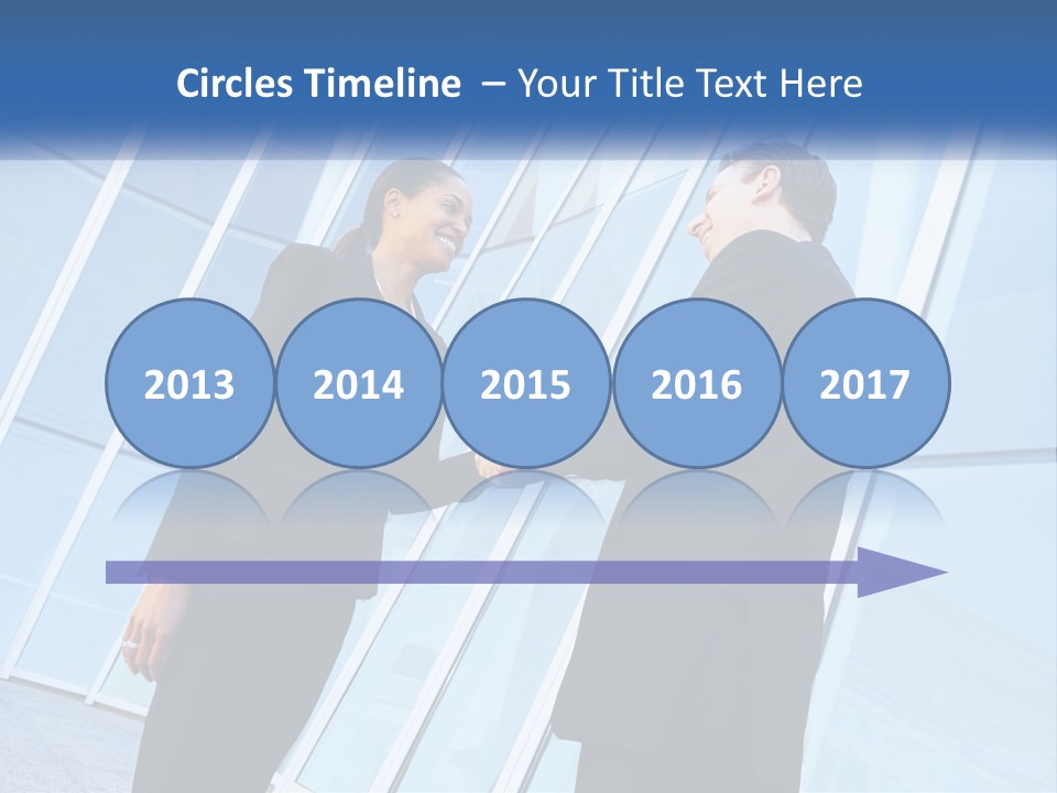 Light Cube Skyscraper PowerPoint Template
