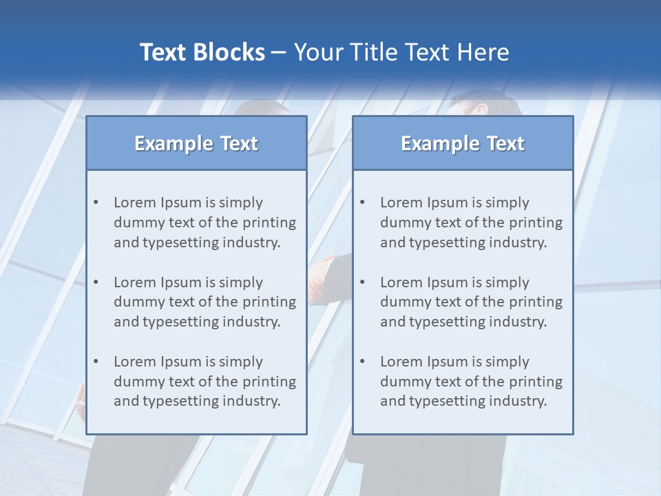 Light Cube Skyscraper PowerPoint Template