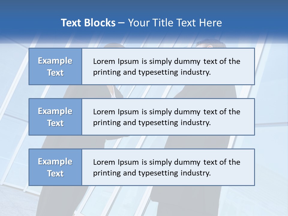 Light Cube Skyscraper PowerPoint Template