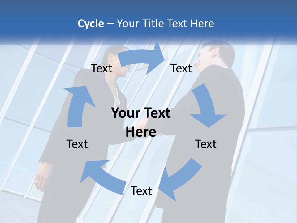 Light Cube Skyscraper PowerPoint Template