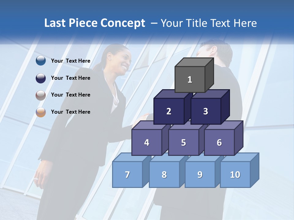 Light Cube Skyscraper PowerPoint Template