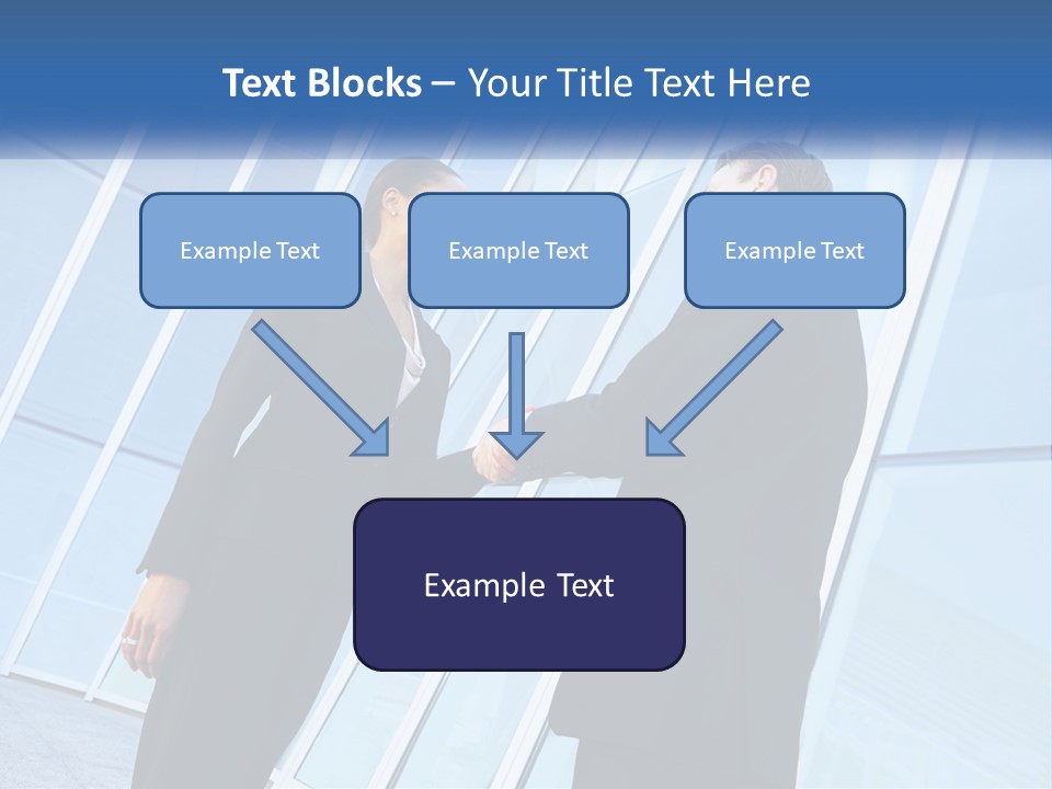 Light Cube Skyscraper PowerPoint Template